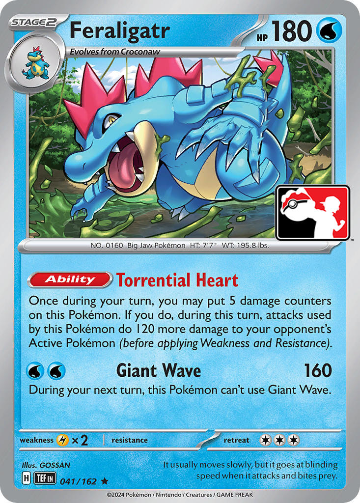 Feraligatr (041/162) [Prize Pack Series Five] | The Time Vault CA