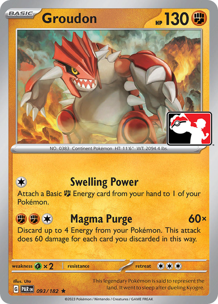 Groudon (093/182) [Prize Pack Series Five] | The Time Vault CA