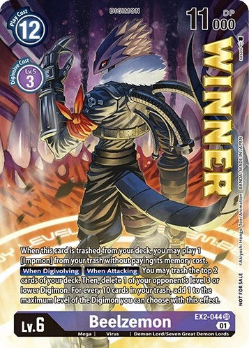 Beelzemon [EX2-044] (April 2023 Beelzemon Special) [Starter Deck: Beelzemon Advanced Deck Set Pre-Release Cards] | The Time Vault CA