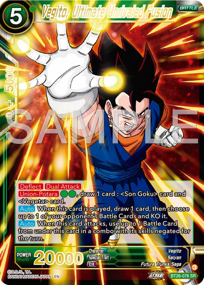 Vegito, Ultimate Unrivaled Fusion (BT26-076) [Ultimate Advent] | The Time Vault CA