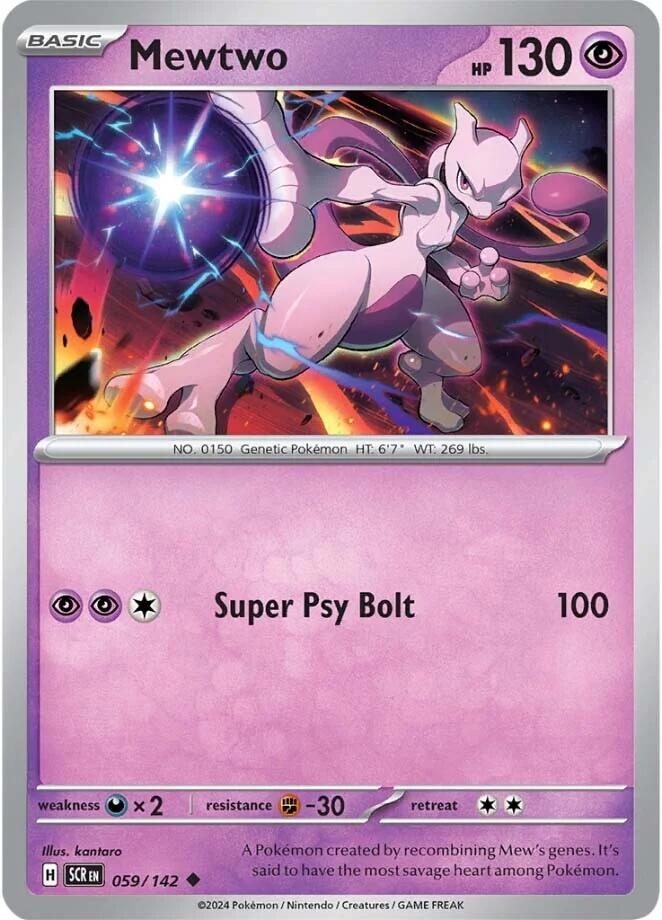 Mewtwo (059/142) [Scarlet & Violet: Stellar Crown] | The Time Vault CA