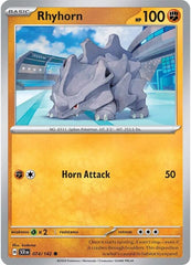 Rhyhorn (074/142) [Scarlet & Violet: Stellar Crown] | The Time Vault CA