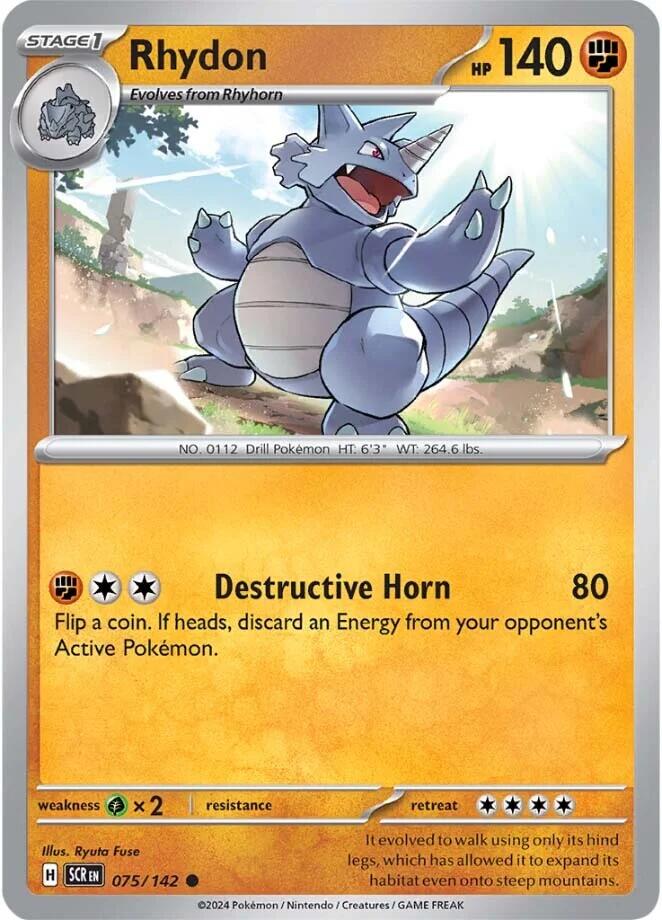 Rhydon (075/142) [Scarlet & Violet: Stellar Crown] | The Time Vault CA