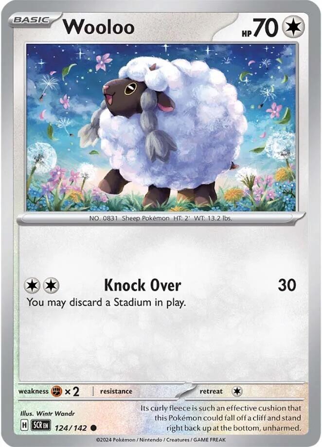 Wooloo (124/142) [Scarlet & Violet: Stellar Crown] | The Time Vault CA