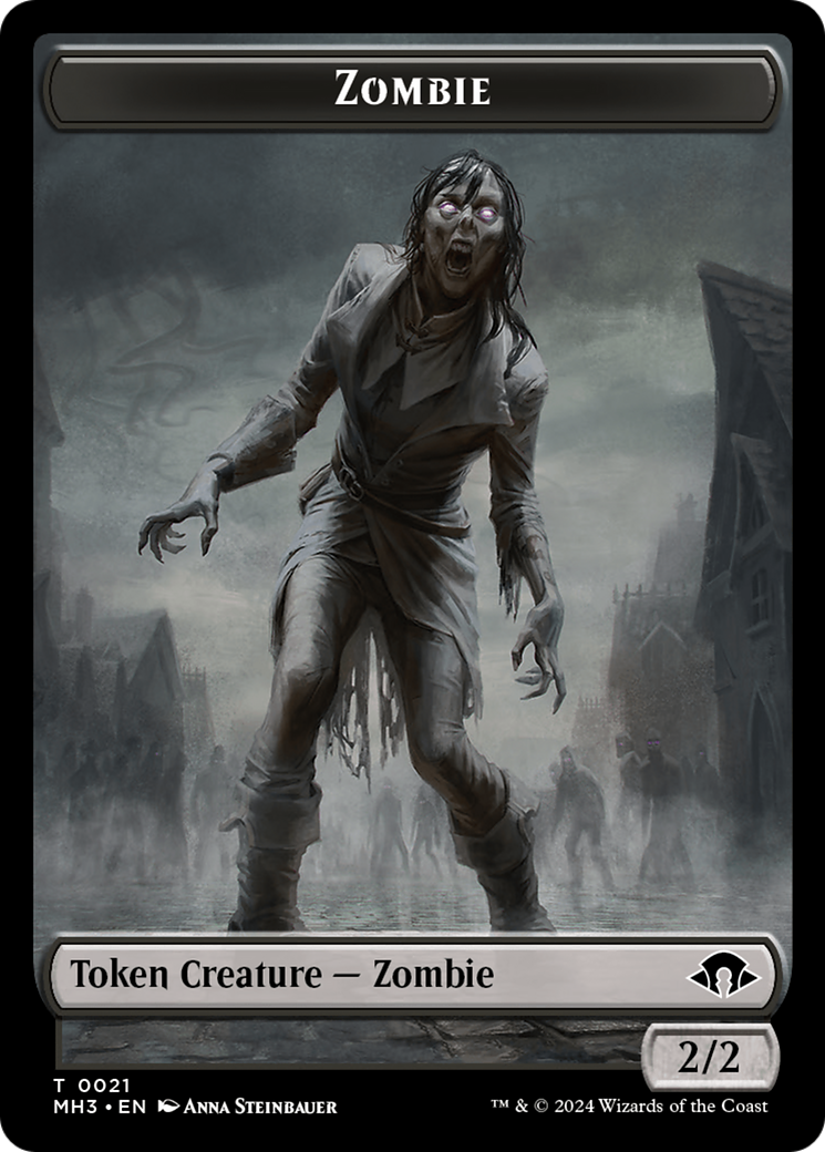 Zombie // Energy Reserve Double-Sided Token [Modern Horizons 3 Tokens] | The Time Vault CA