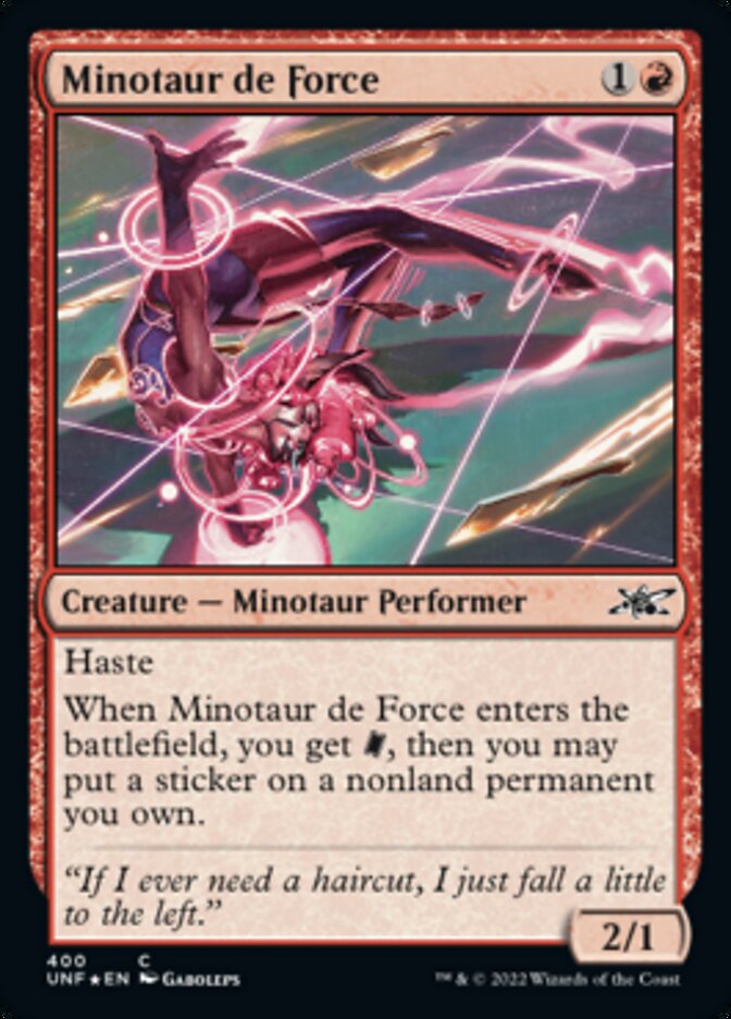 Minotaur de Force (Galaxy Foil) [Unfinity] | The Time Vault CA