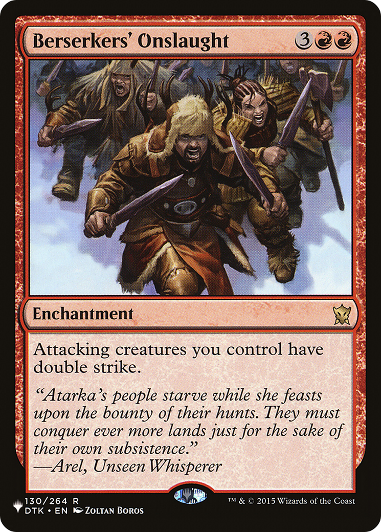 Berserkers' Onslaught [The List] | The Time Vault CA