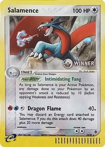 Salamence (19/97) (Winner) [League & Championship Cards] | The Time Vault CA