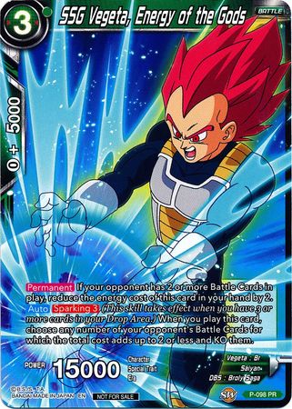 SSG Vegeta, Energy of the Gods (P-098) [Promotion Cards] | The Time Vault CA