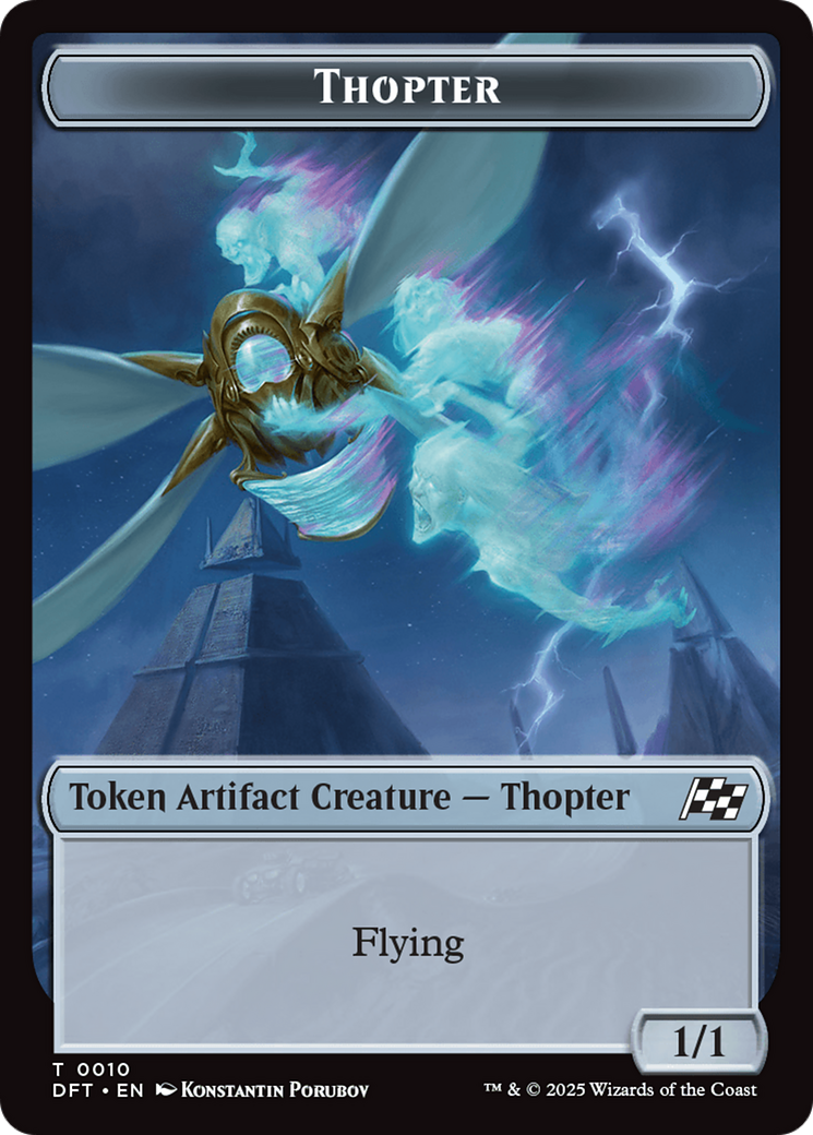 Cat // Thopter (0010) Double-Sided Token [Aetherdrift Tokens] | The Time Vault CA