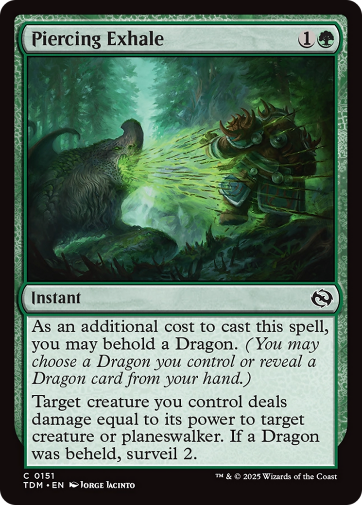 Piercing Exhale [Tarkir: Dragonstorm] | The Time Vault CA