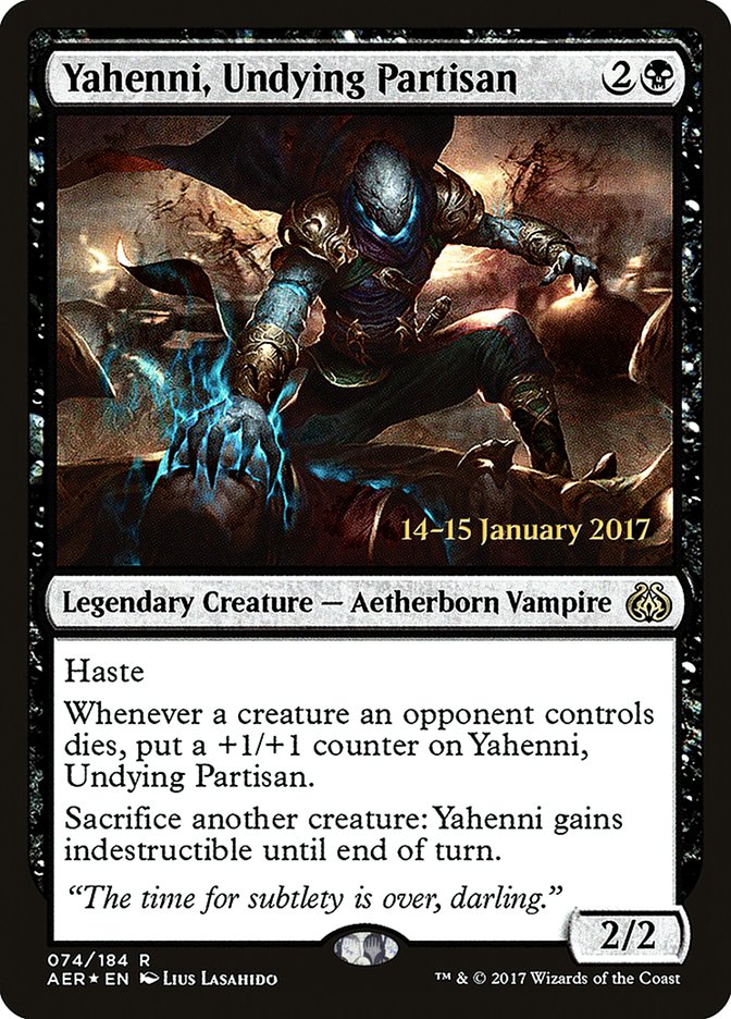 Yahenni, Undying Partisan [Aether Revolt Prerelease Promos] | The Time Vault CA