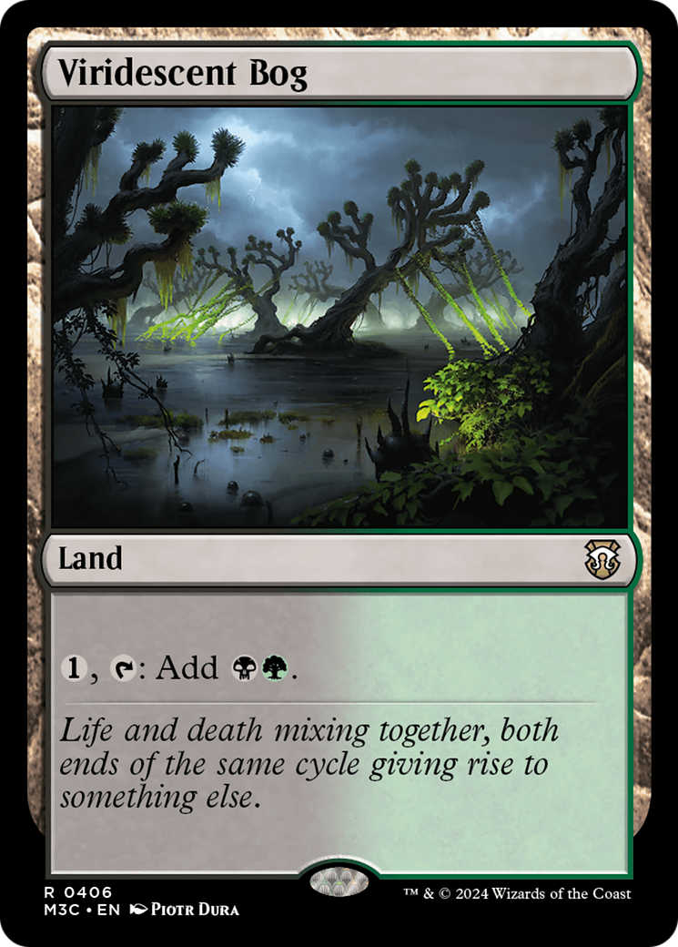 Viridescent Bog (Ripple Foil) [Modern Horizons 3 Commander] | The Time Vault CA