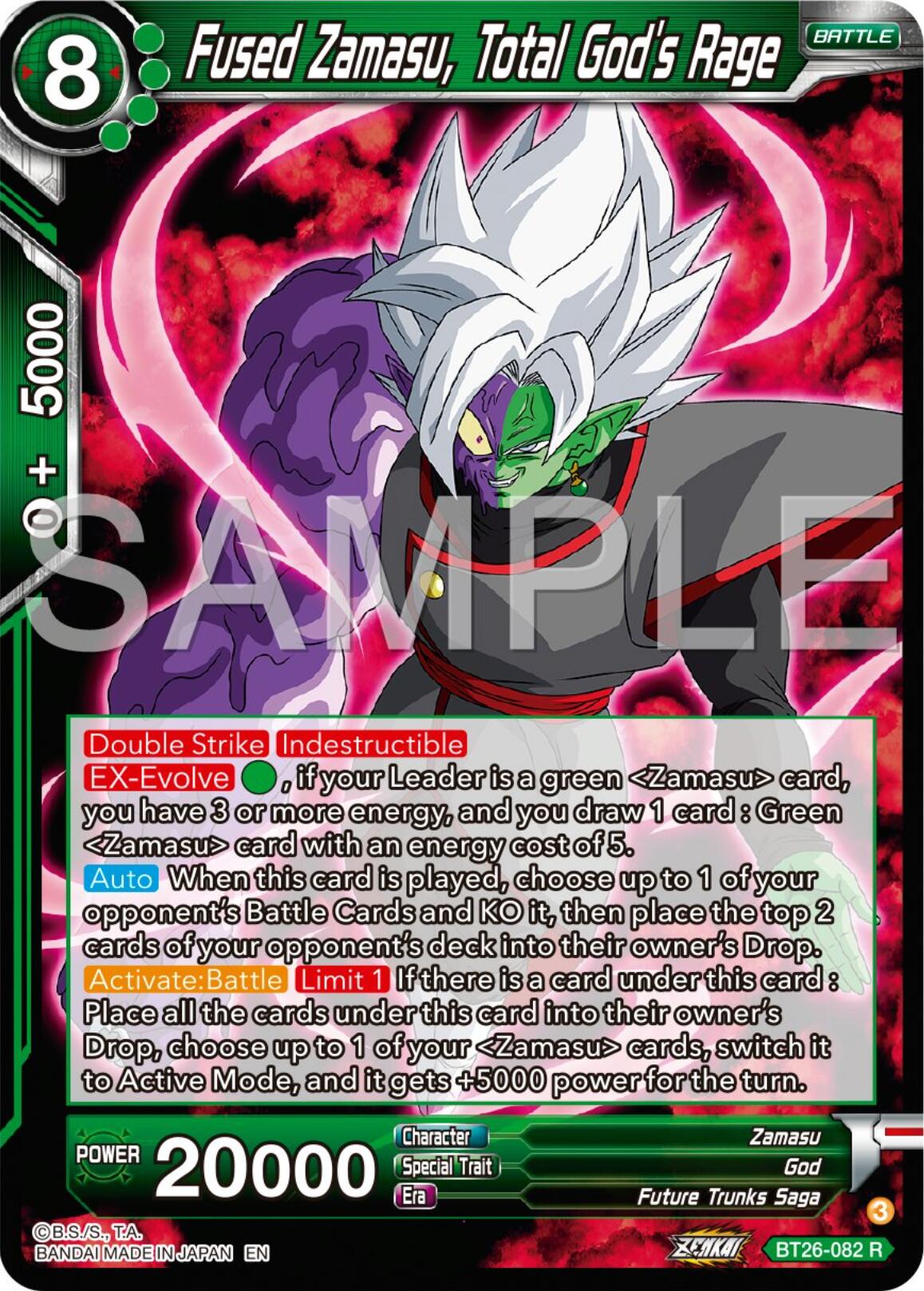 Fused Zamasu, Total God's Rage (BT26-082) [Ultimate Advent] | The Time Vault CA