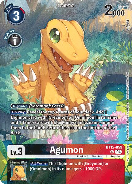 Agumon [BT12-059] - BT12-059 (Legend Pack 2024) [Across Time] | The Time Vault CA