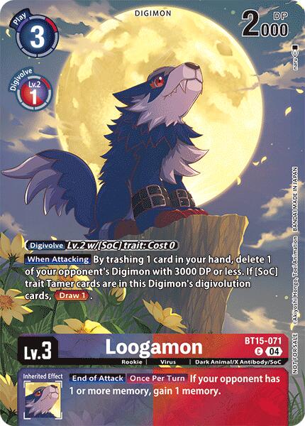 Loogamon [BT14-071] (Legend Pack 2024) [Blast Ace] | The Time Vault CA