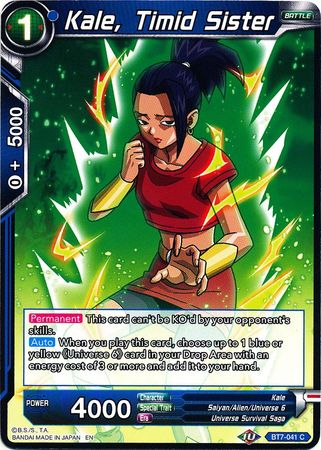 Kale, Timid Sister (BT7-041) [Assault of the Saiyans] | The Time Vault CA