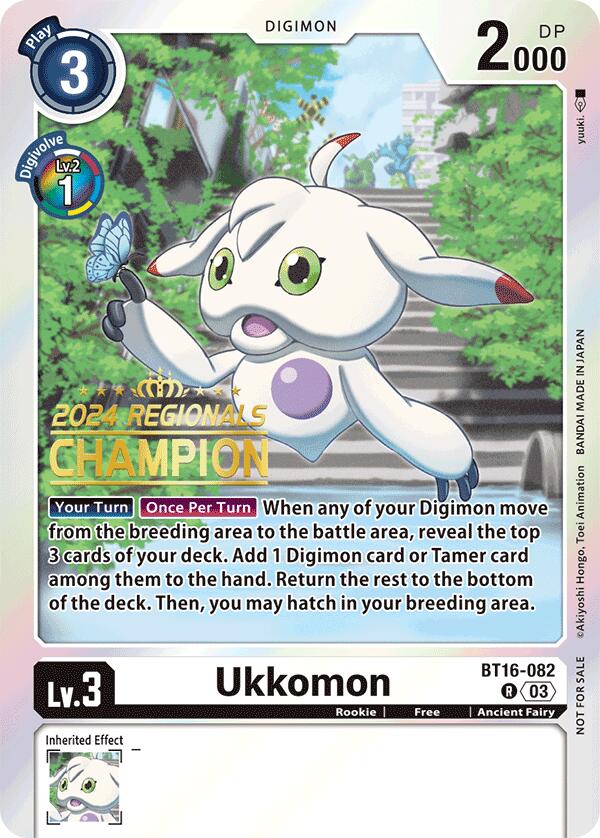 Ukkomon [BT16-082] (2024 Regionals Champion) [Beginning Observer] | The Time Vault CA