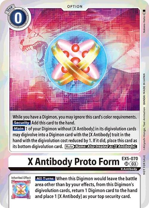 X Antibody Proto Form [EX5-070] (Event Pack 7) [Animal Colosseum] | The Time Vault CA