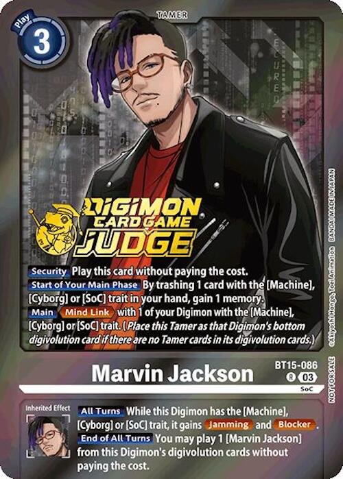 Marvin Jackson [BT15-086] (Judge Pack 6) [Exceed Apocalypse] | The Time Vault CA