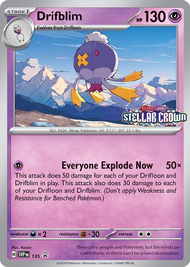 Drifblim (SVP135) [Scarlet & Violet: Black Star Promos] | The Time Vault CA