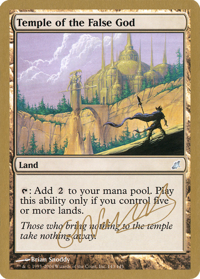 Temple of the False God (Gabriel Nassif) [World Championship Decks 2004] | The Time Vault CA