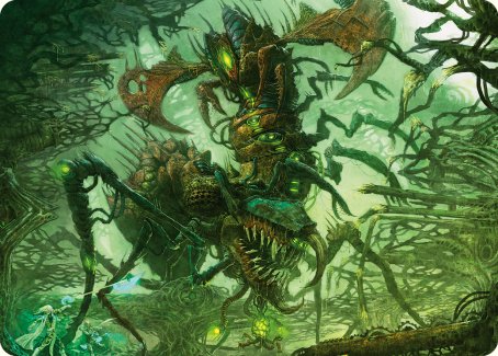 Skyscythe Engulfer Art Card [Phyrexia: All Will Be One Art Series] | The Time Vault CA