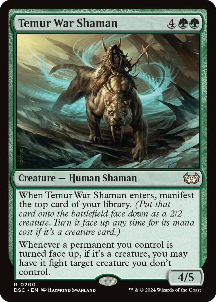 Temur War Shaman [Duskmourn: House of Horror Commander] | The Time Vault CA