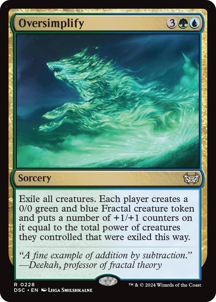 Oversimplify [Duskmourn: House of Horror Commander] | The Time Vault CA