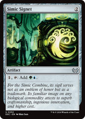 Simic Signet [Duskmourn: House of Horror Commander] | The Time Vault CA