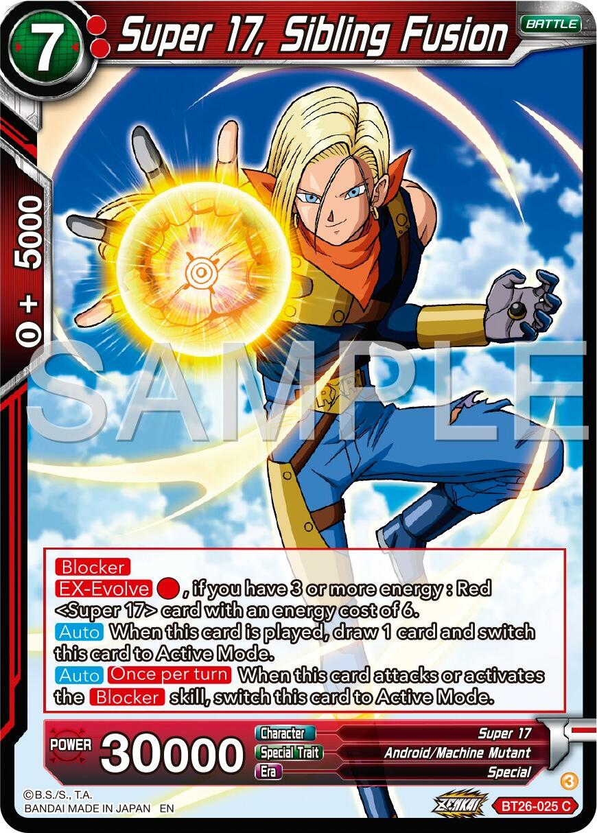 Super 17, Sibling Fusion (BT26-025) [Ultimate Advent] | The Time Vault CA