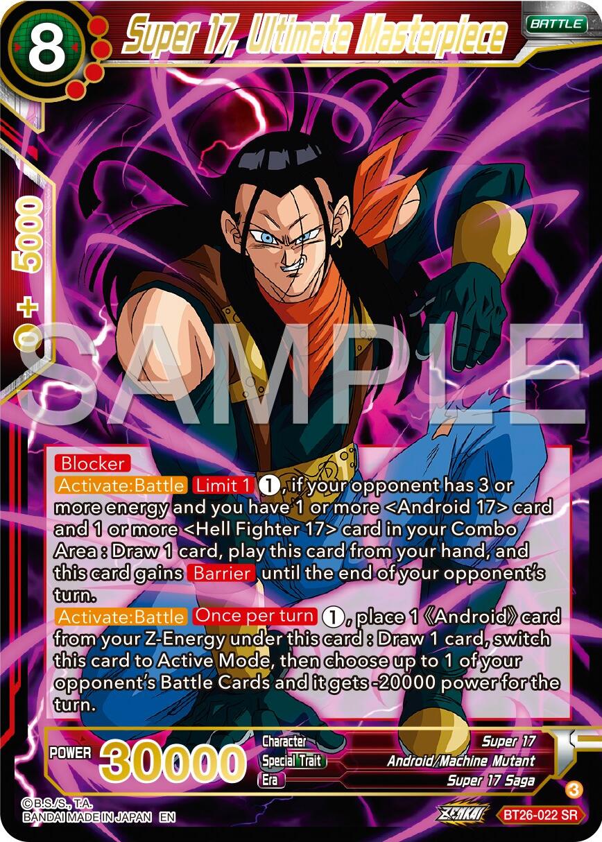 Super 17, Ultimate Masterpiece (BT26-022) [Ultimate Advent] | The Time Vault CA