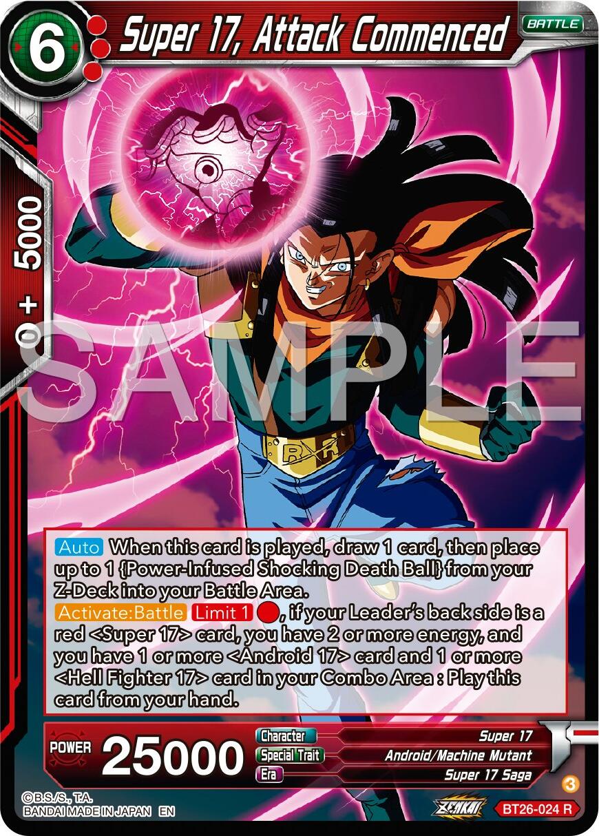 Super 17, Attack Commenced (BT26-024) [Ultimate Advent] | The Time Vault CA