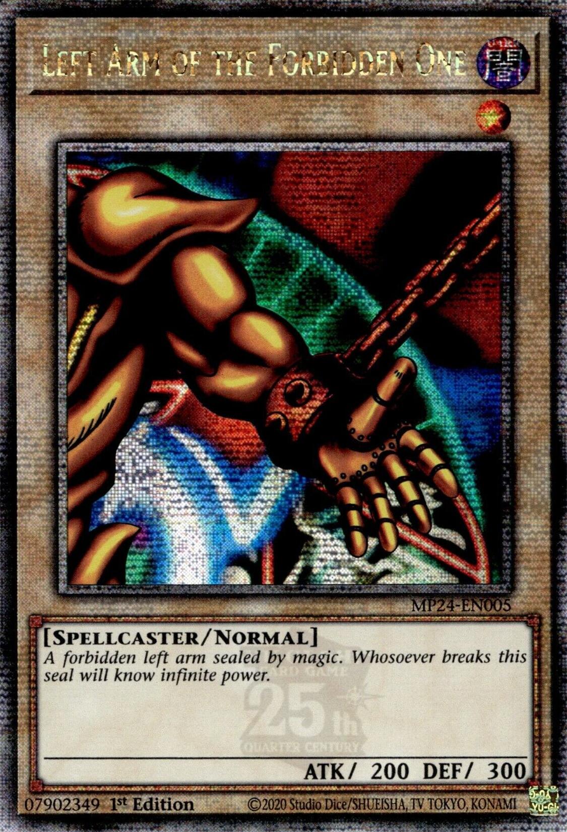 Left Arm of the Forbidden One [MP24-EN005] Quarter Century Secret Rare | The Time Vault CA