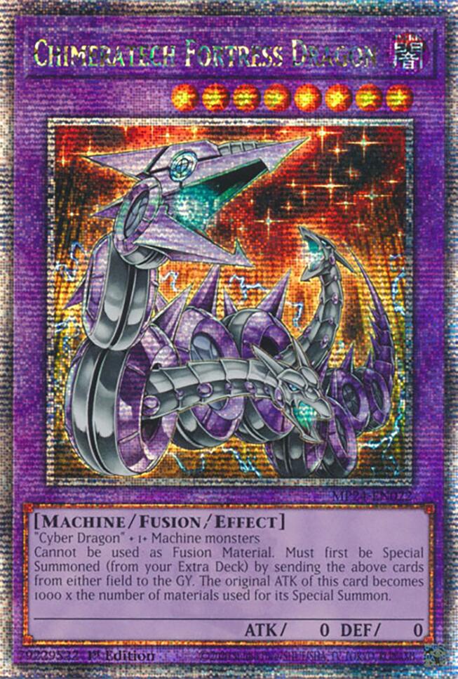 Chimeratech Fortress Dragon [MP24-EN022] Quarter Century Secret Rare | The Time Vault CA
