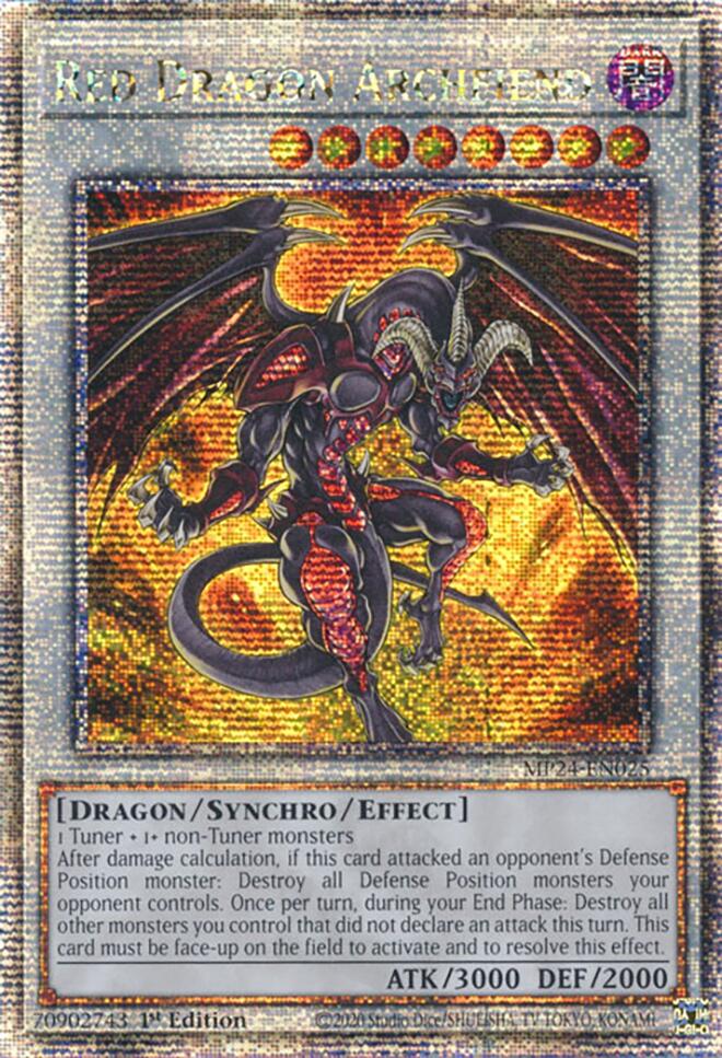 Red Dragon Archfiend [MP24-EN025] Quarter Century Secret Rare | The Time Vault CA