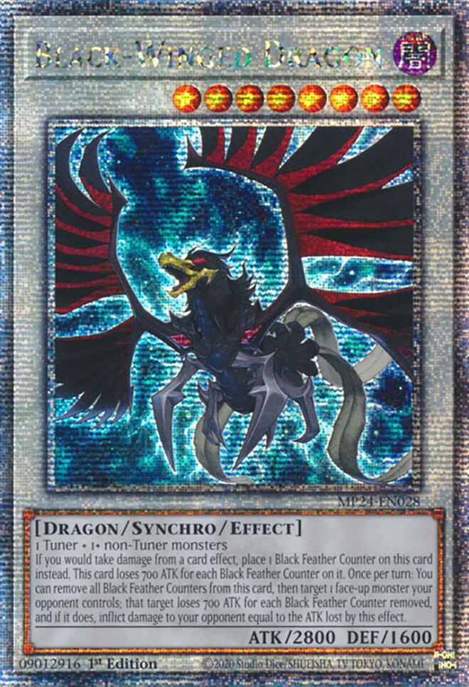 Black-Winged Dragon [MP24-EN028] Quarter Century Secret Rare | The Time Vault CA