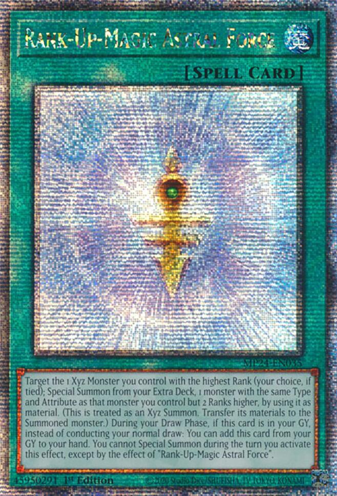 Rank-Up-Magic Astral Force [MP24-EN035] Quarter Century Secret Rare | The Time Vault CA