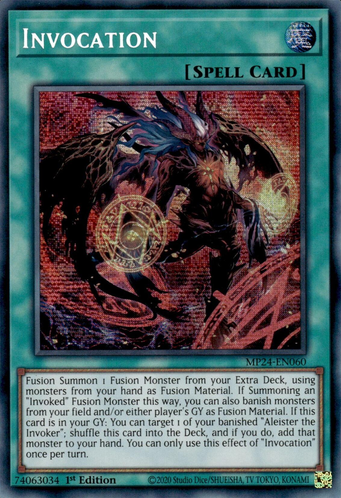 Invocation (Alternate Art) [MP24-EN060] Prismatic Secret Rare | The Time Vault CA