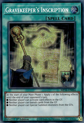 Gravekeeper's Inscription [MP24-EN064] Prismatic Secret Rare | The Time Vault CA