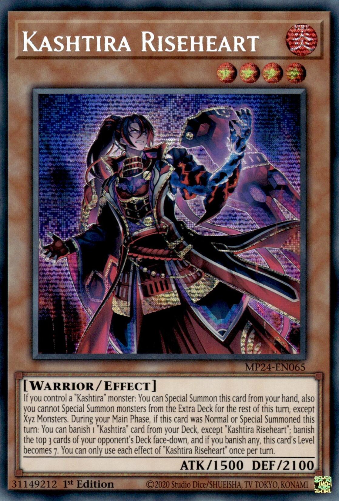 Kashtira Riseheart [MP24-EN065] Prismatic Secret Rare | The Time Vault CA