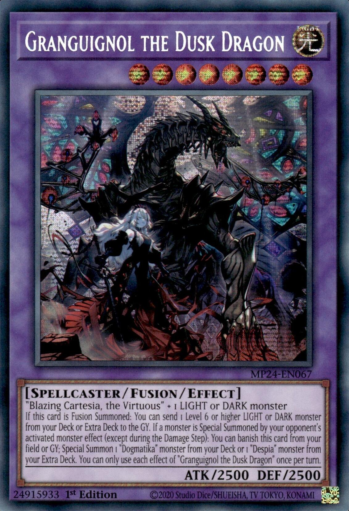 Granguignol the Dusk Dragon [MP24-EN067] Prismatic Secret Rare | The Time Vault CA