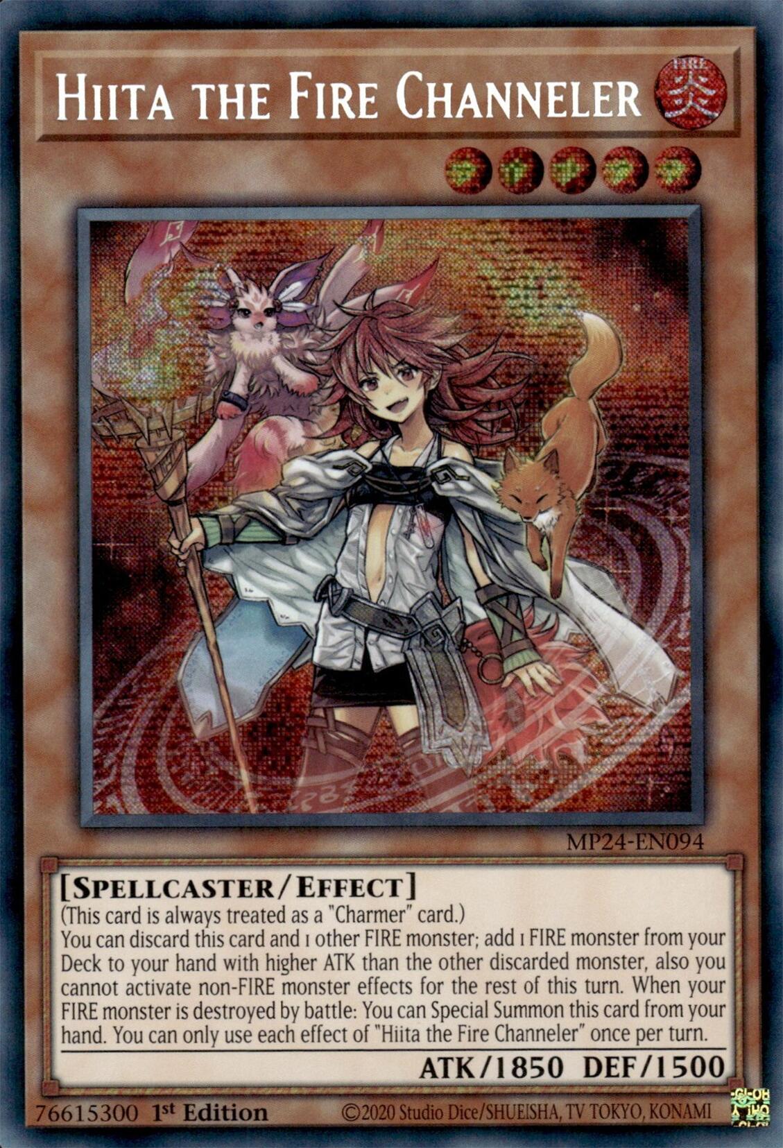 Hiita the Fire Channeler [MP24-EN094] Prismatic Secret Rare | The Time Vault CA