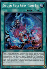 Original Sinful Spoils - Snake-Eye [MP24-EN124] Prismatic Secret Rare | The Time Vault CA