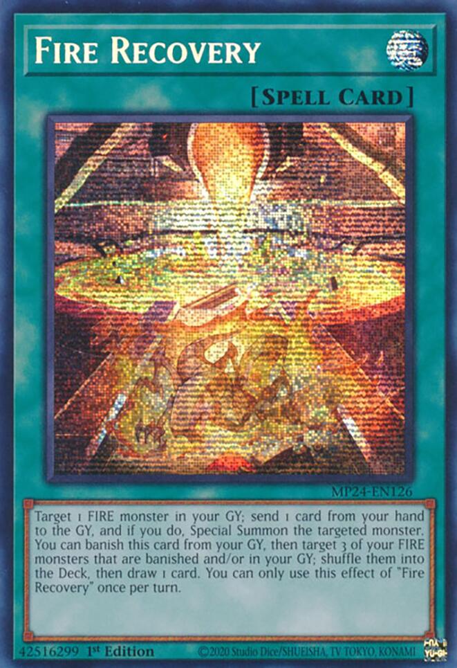 Fire Recovery [MP24-EN126] Prismatic Secret Rare | The Time Vault CA