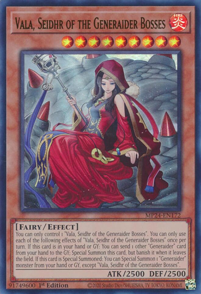 Vala, Seidhr of the Generaider Bosses [MP24-EN172] Ultra Rare | The Time Vault CA