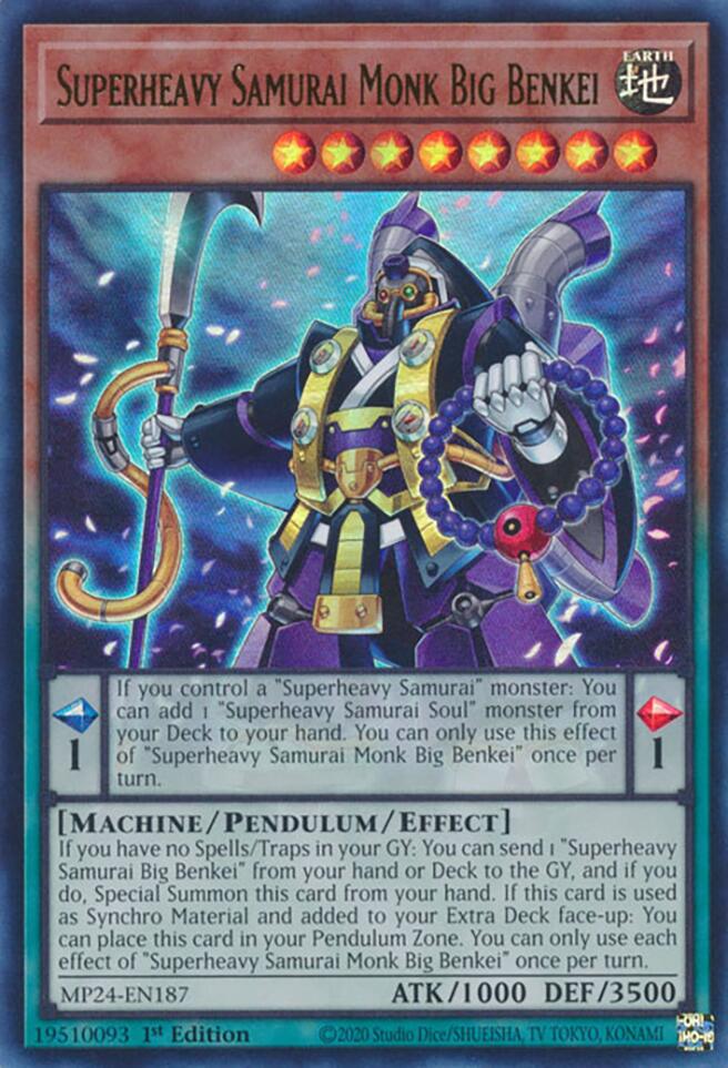 Superheavy Samurai Monk Big Benkei [MP24-EN187] Ultra Rare | The Time Vault CA