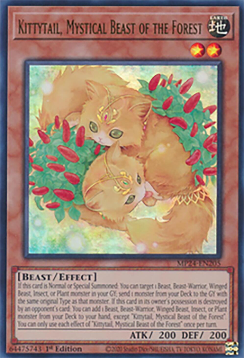 Kittytail, Mystical Beast of the Forest [MP24-EN205] Ultra Rare | The Time Vault CA