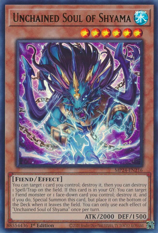 Unchained Soul of Shyama [MP24-EN216] Ultra Rare | The Time Vault CA