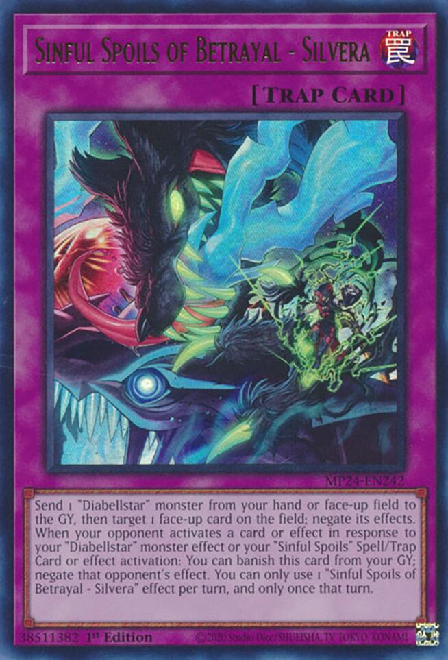 Sinful Spoils of Betrayal - Silvera [MP24-EN242] Ultra Rare | The Time Vault CA